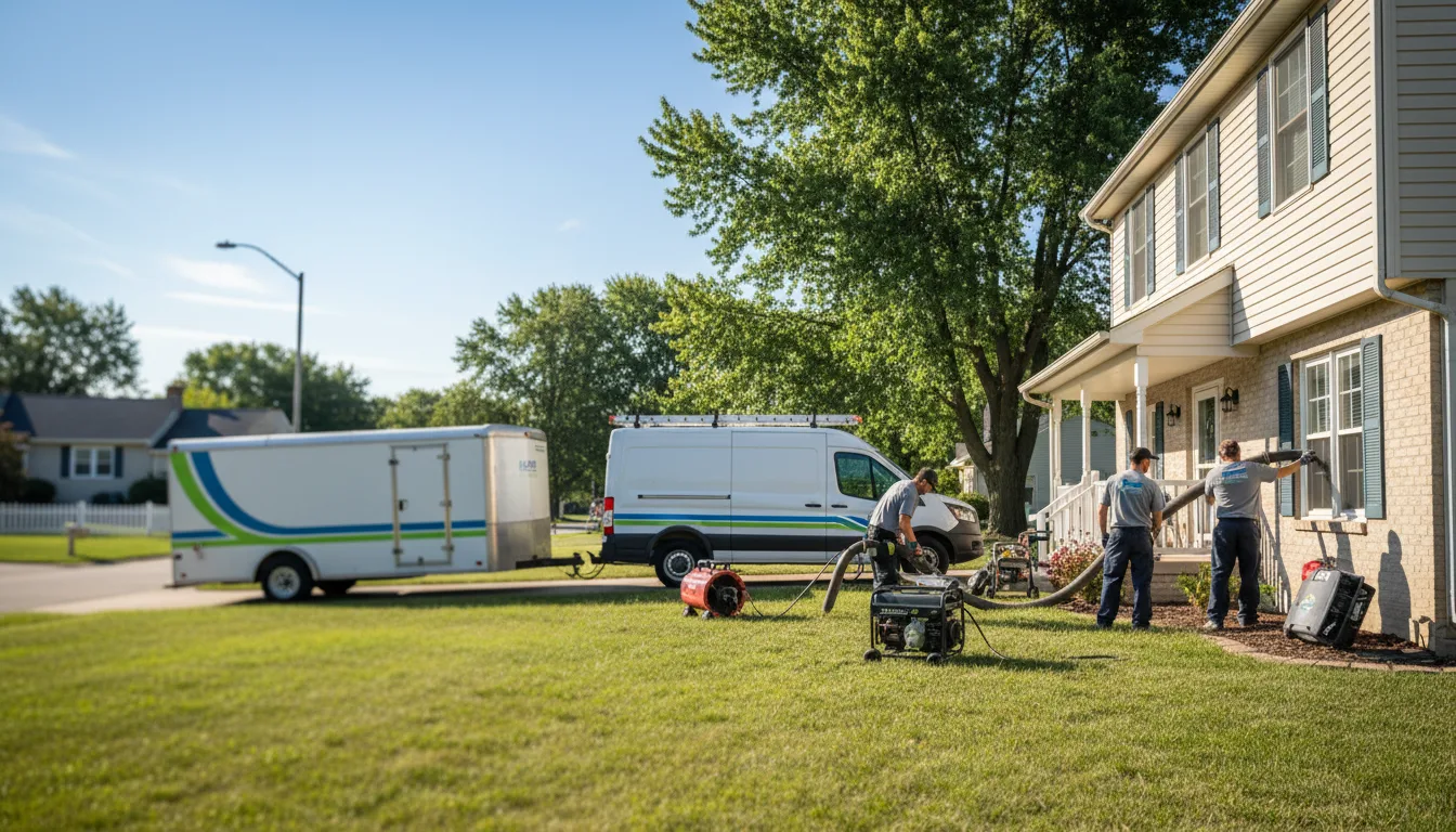 Flooded Basement Restoration And Cleanup With Repair in West Brooklyn, IL near me